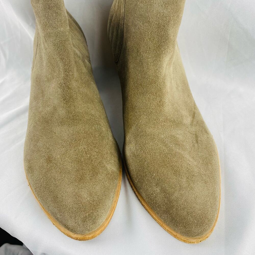 Joie Tan Barlow Chelsea Charcoal Suede Ankle Booties Size 39.5‎ - Picture 3 of 8